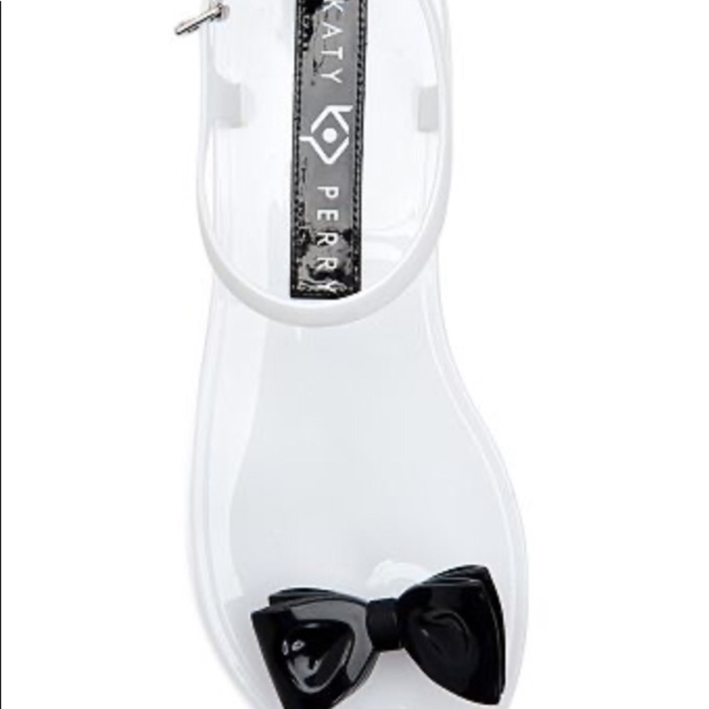 Katy Perry: Black/White Bow Sandals  Sise 7. - Picture 7 of 9